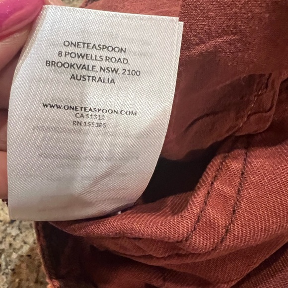 One Teaspoon Bonitas High Waist Denim Shorts Python Snake Print Size 26 AU/ 4 US - Picture 13 of 14